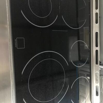 Ge slide in stainless steel stove