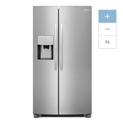 Frigidaire Gallery 22 cu. ft Counter- depth side by side Refrigerator w/ Ice Maker in (Smudge-Proof) Stainless